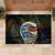 Aloha Hawaii Surfing Skull Rubber Doormat Shaka Skeleton Ride The Waves - Polynesian Pride