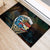 Aloha Hawaii Surfing Skull Rubber Doormat Shaka Skeleton Ride The Waves - Polynesian Pride
