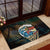 Aloha Hawaii Surfing Skull Rubber Doormat Shaka Skeleton Ride The Waves - Polynesian Pride