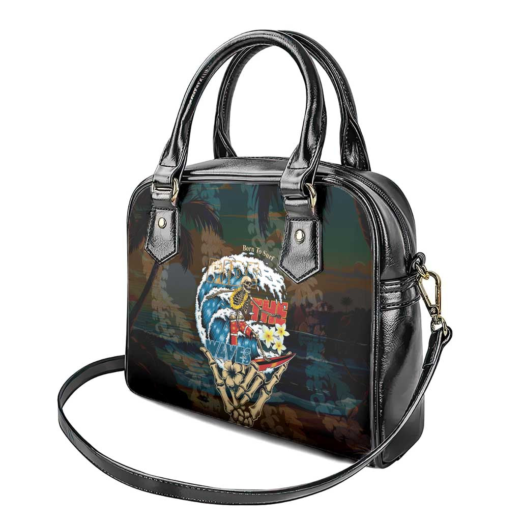 Aloha Hawaii Surfing Skull Shoulder Handbag Shaka Skeleton Ride The Waves - Polynesian Pride
