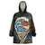 Aloha Hawaii Surfing Skull Wearable Blanket Hoodie Shaka Skeleton Ride The Waves - Polynesian Pride