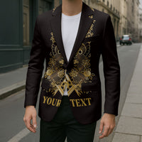 Personalised Filipino Freemasonry Blazer Masonic Barong Tagalog Inspired Ivory White