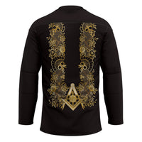 Personalised Filipino Freemasonry Hockey Jersey Masonic Barong Tagalog Inspired Ivory White