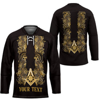 Personalised Filipino Freemasonry Hockey Jersey Masonic Barong Tagalog Inspired Ivory White