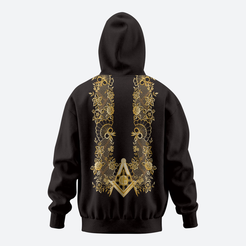 Personalised Filipino Freemasonry Hoodie Masonic Barong Tagalog Inspired Ivory White
