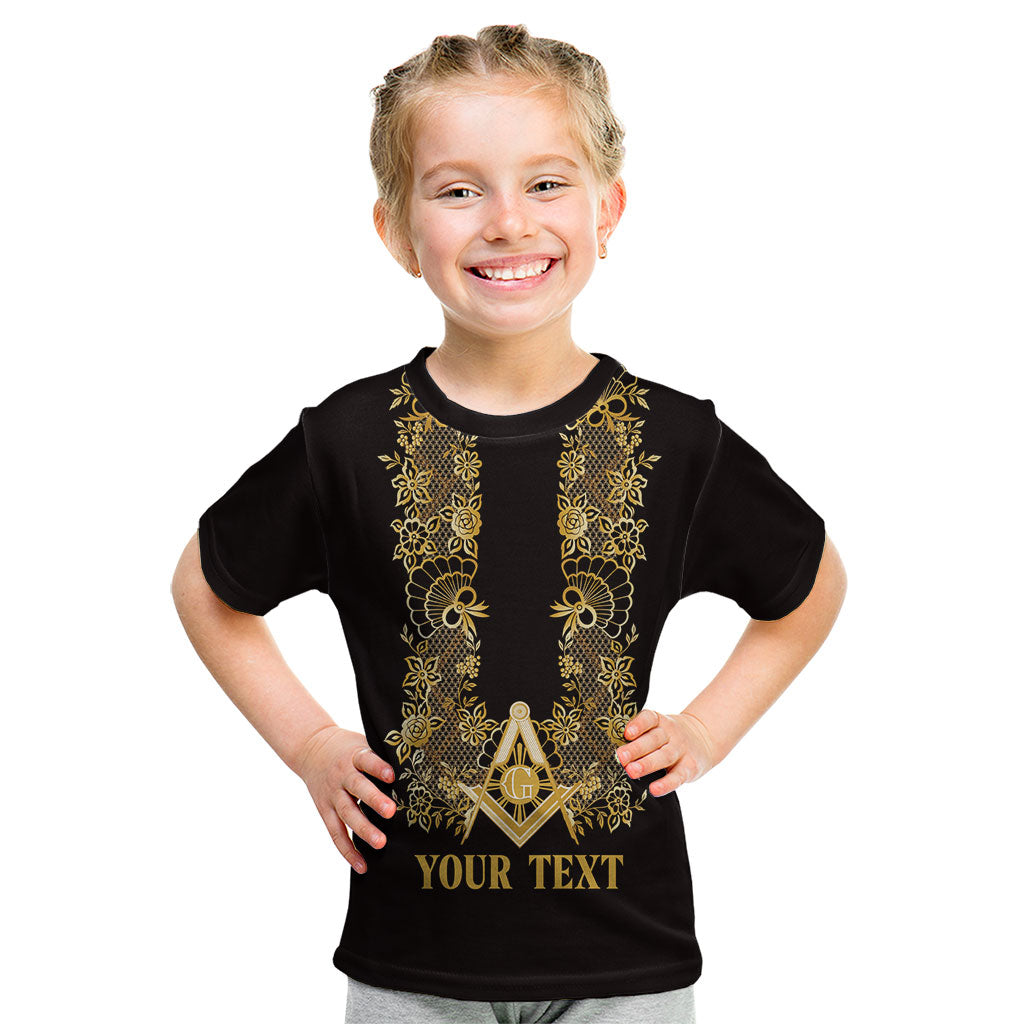 Personalised Filipino Freemasonry Kid T Shirt Masonic Barong Tagalog Inspired Ivory White