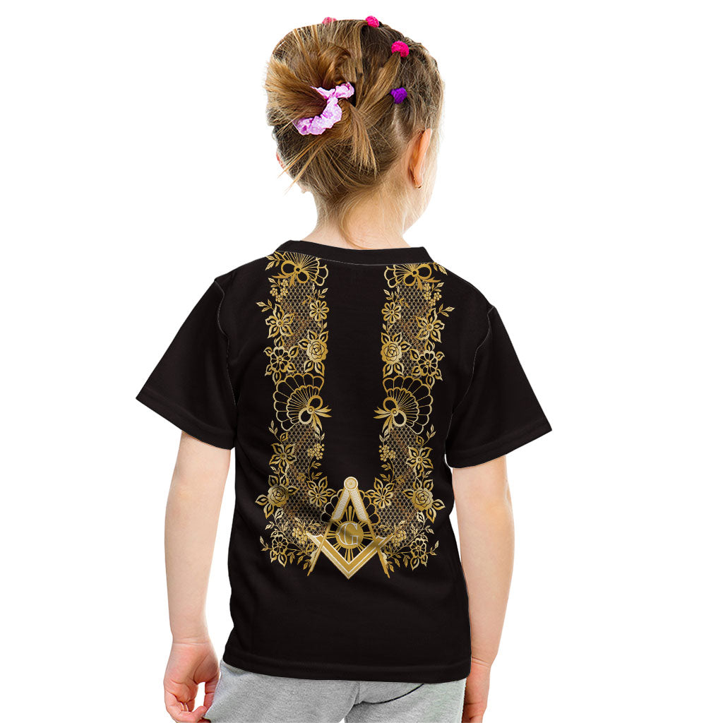 Personalised Filipino Freemasonry Kid T Shirt Masonic Barong Tagalog Inspired Ivory White