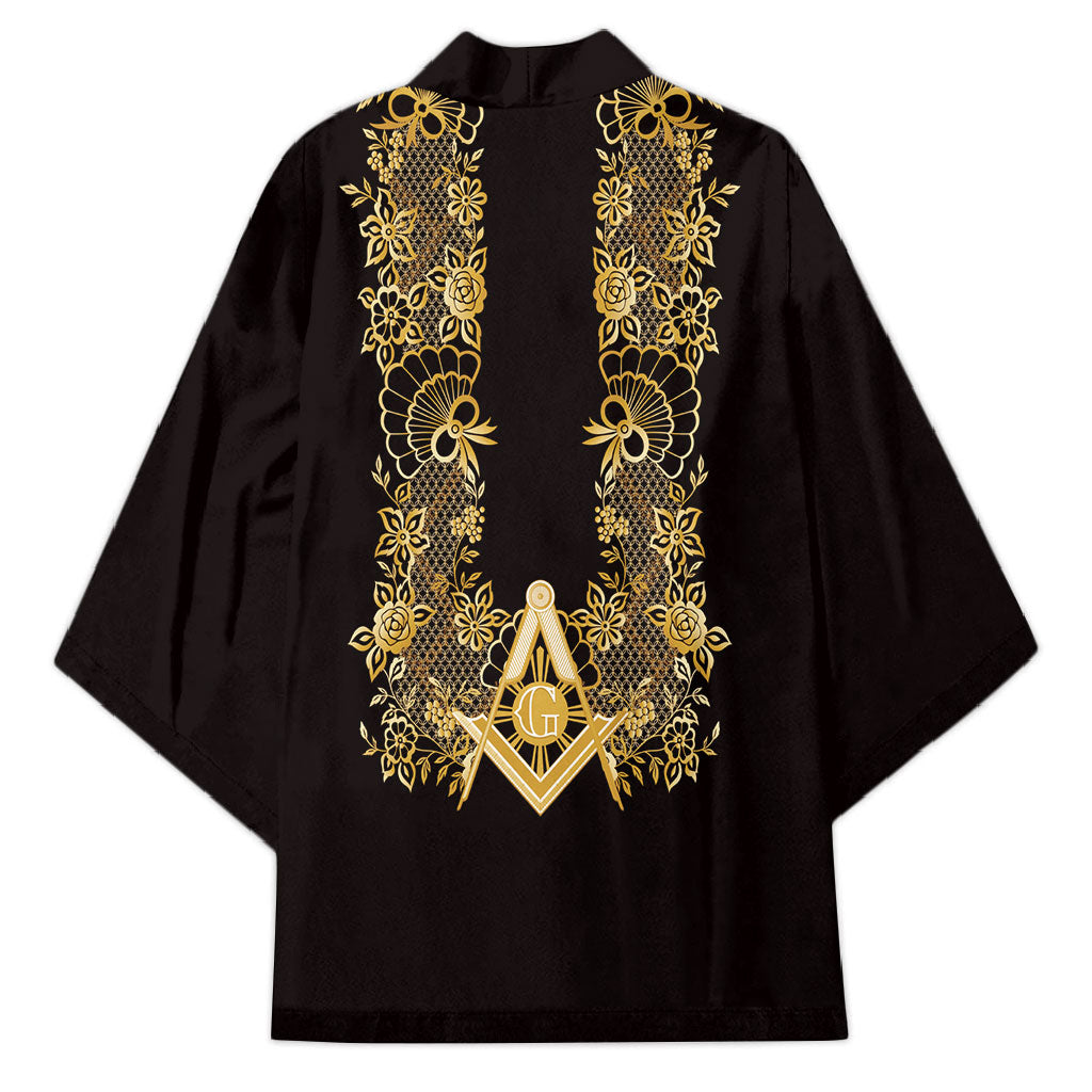 Personalised Filipino Freemasonry Kimono Masonic Barong Tagalog Inspired Ivory White