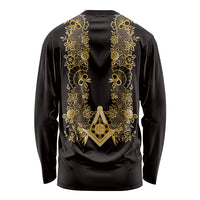 Personalised Filipino Freemasonry Long Sleeve Shirt Masonic Barong Tagalog Inspired Ivory White
