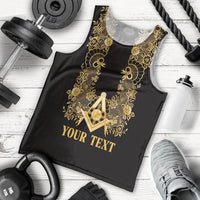 Personalised Filipino Freemasonry Men Tank Top Masonic Barong Tagalog Inspired Ivory White