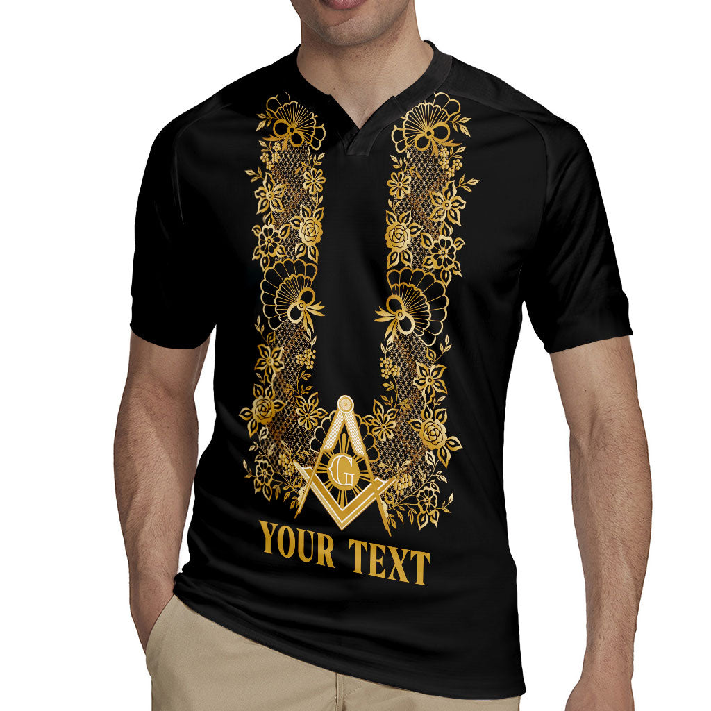 Personalised Filipino Freemasonry Rugby Jersey Masonic Barong Tagalog Inspired Ivory White