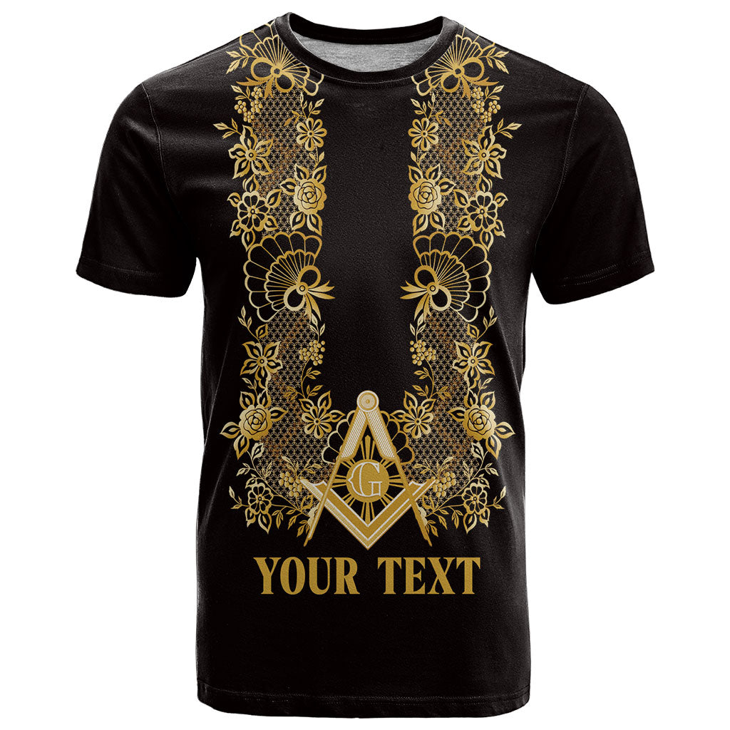 Personalised Filipino Freemasonry T Shirt Masonic Barong Tagalog Inspired Ivory White