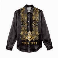Personalised Filipino Freemasonry Women Casual Shirt Masonic Barong Tagalog Inspired Ivory White
