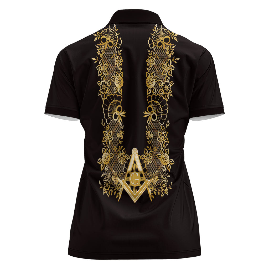 Personalised Filipino Freemasonry Women Polo Shirt Masonic Barong Tagalog Inspired Ivory White