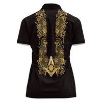 Personalised Filipino Freemasonry Women Polo Shirt Masonic Barong Tagalog Inspired Ivory White