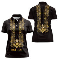 Personalised Filipino Freemasonry Women Polo Shirt Masonic Barong Tagalog Inspired Ivory White