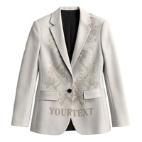 Personalised Filipino Freemasonry Blazer Masonic Barong Tagalog Inspired Black