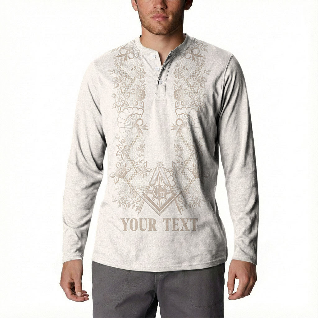 Personalised Filipino Freemasonry Button Sweatshirt Masonic Barong Tagalog Inspired Black