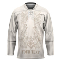 Personalised Filipino Freemasonry Hockey Jersey Masonic Barong Tagalog Inspired Black