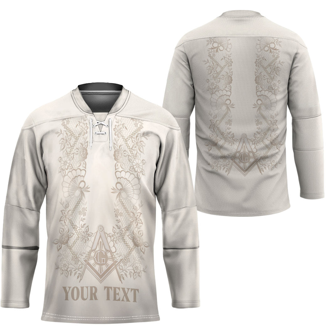 Personalised Filipino Freemasonry Hockey Jersey Masonic Barong Tagalog Inspired Black