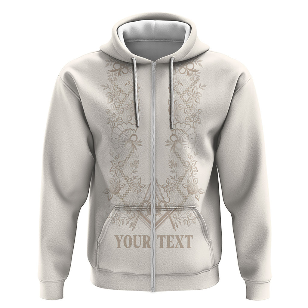 Personalised Filipino Freemasonry Hoodie Masonic Barong Tagalog Inspired Black
