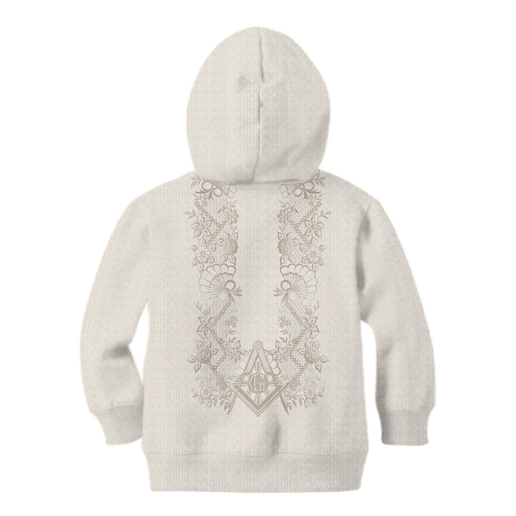 Personalised Filipino Freemasonry Kid Hoodie Masonic Barong Tagalog Inspired Black