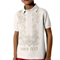 Personalised Filipino Freemasonry Kid Polo Shirt Masonic Barong Tagalog Inspired Black