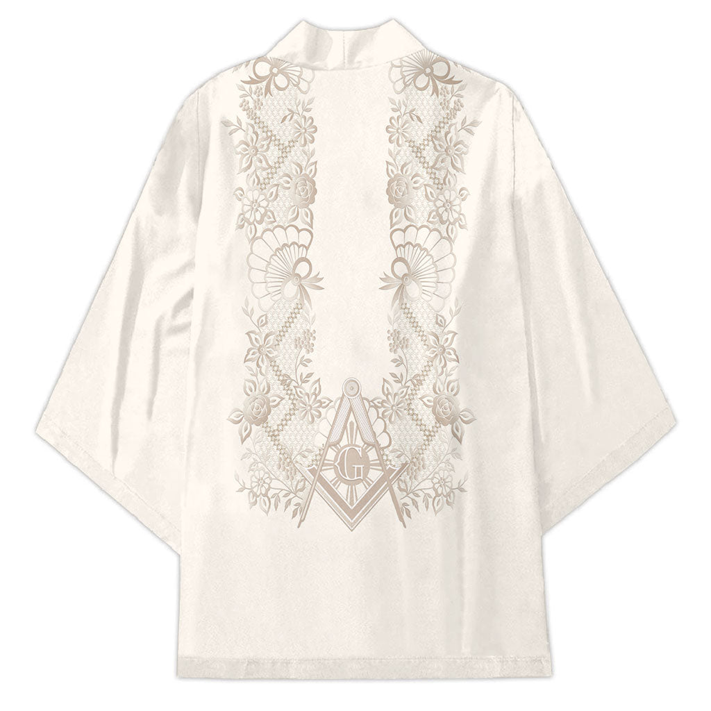 Personalised Filipino Freemasonry Kimono Masonic Barong Tagalog Inspired Black