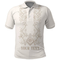Personalised Filipino Freemasonry Polo Shirt Masonic Barong Tagalog Inspired Black