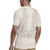 Personalised Filipino Freemasonry Rugby Jersey Masonic Barong Tagalog Inspired Black