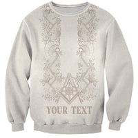 Personalised Filipino Freemasonry Sweatshirt Masonic Barong Tagalog Inspired Black