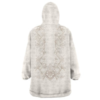 Personalised Filipino Freemasonry Wearable Blanket Hoodie Masonic Barong Tagalog Inspired Black