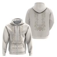 Personalised Filipino Freemasonry Zip Hoodie Masonic Barong Tagalog Inspired Black