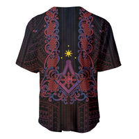 Personalised Philippines Barong Tagalog Freemasonry Baseball Jersey Filipino Masonic Polynesian Pattern