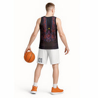 Personalised Philippines Barong Tagalog Freemasonry Basketball Jersey Filipino Masonic Polynesian Pattern