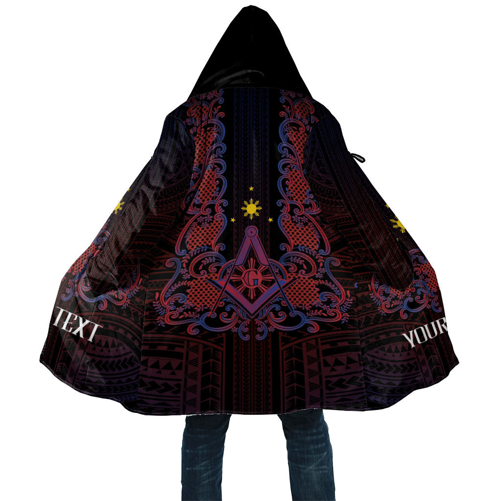 Personalised Philippines Barong Tagalog Freemasonry Cloak Filipino Masonic Polynesian Pattern