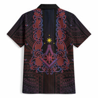 Personalised Philippines Barong Tagalog Freemasonry Hawaiian Shirt Filipino Masonic Polynesian Pattern