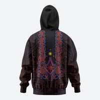 Personalised Philippines Barong Tagalog Freemasonry Hoodie Filipino Masonic Polynesian Pattern
