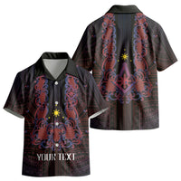 Personalised Philippines Barong Tagalog Freemasonry Kid Hawaiian Shirt Filipino Masonic Polynesian Pattern
