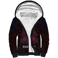Personalised Philippines Barong Tagalog Freemasonry Sherpa Hoodie Filipino Masonic Polynesian Pattern