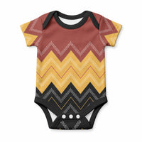 Kaokao Maori Tukutuku Inspired New Zealand Baby Onesie