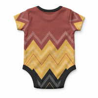 Kaokao Maori Tukutuku Inspired New Zealand Baby Onesie