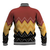 Kaokao Maori Tukutuku Inspired New Zealand Baseball Jacket