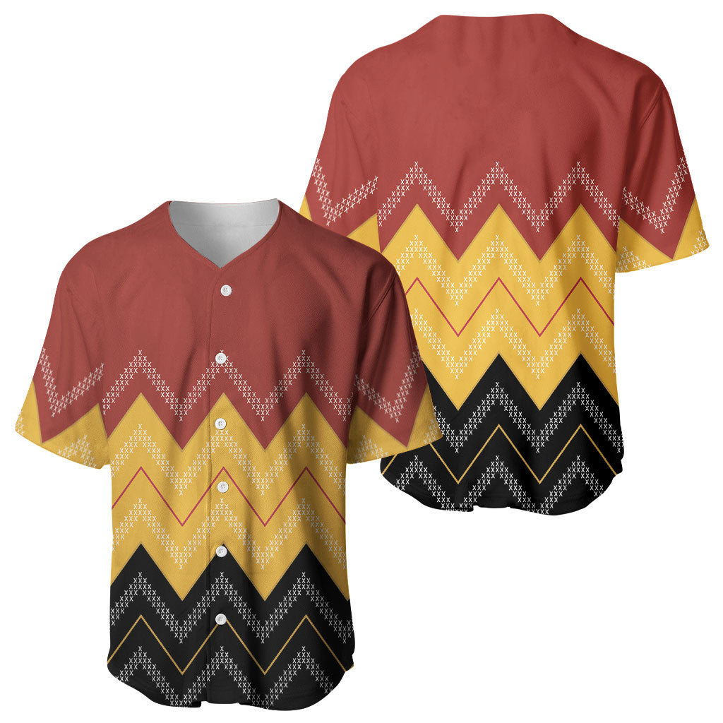 Kaokao Maori Tukutuku Inspired New Zealand Baseball Jersey