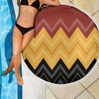 Kaokao Maori Tukutuku Inspired New Zealand Beach Blanket
