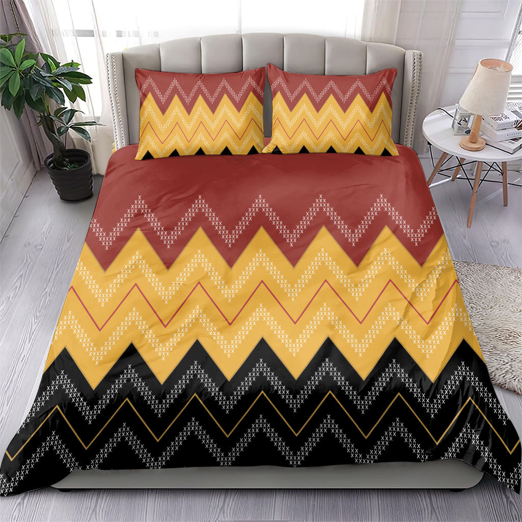 Kaokao Maori Tukutuku Inspired New Zealand Bedding Set