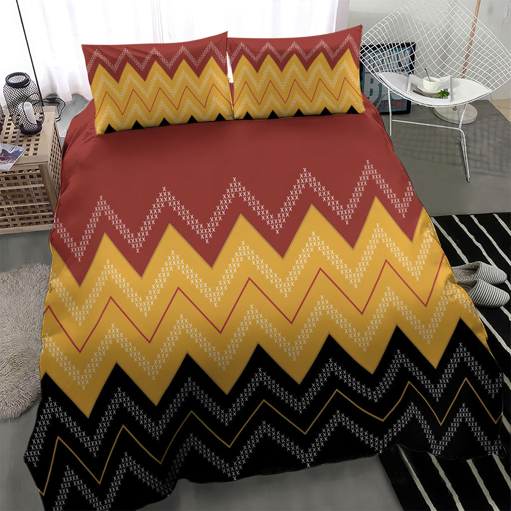 Kaokao Maori Tukutuku Inspired New Zealand Bedding Set