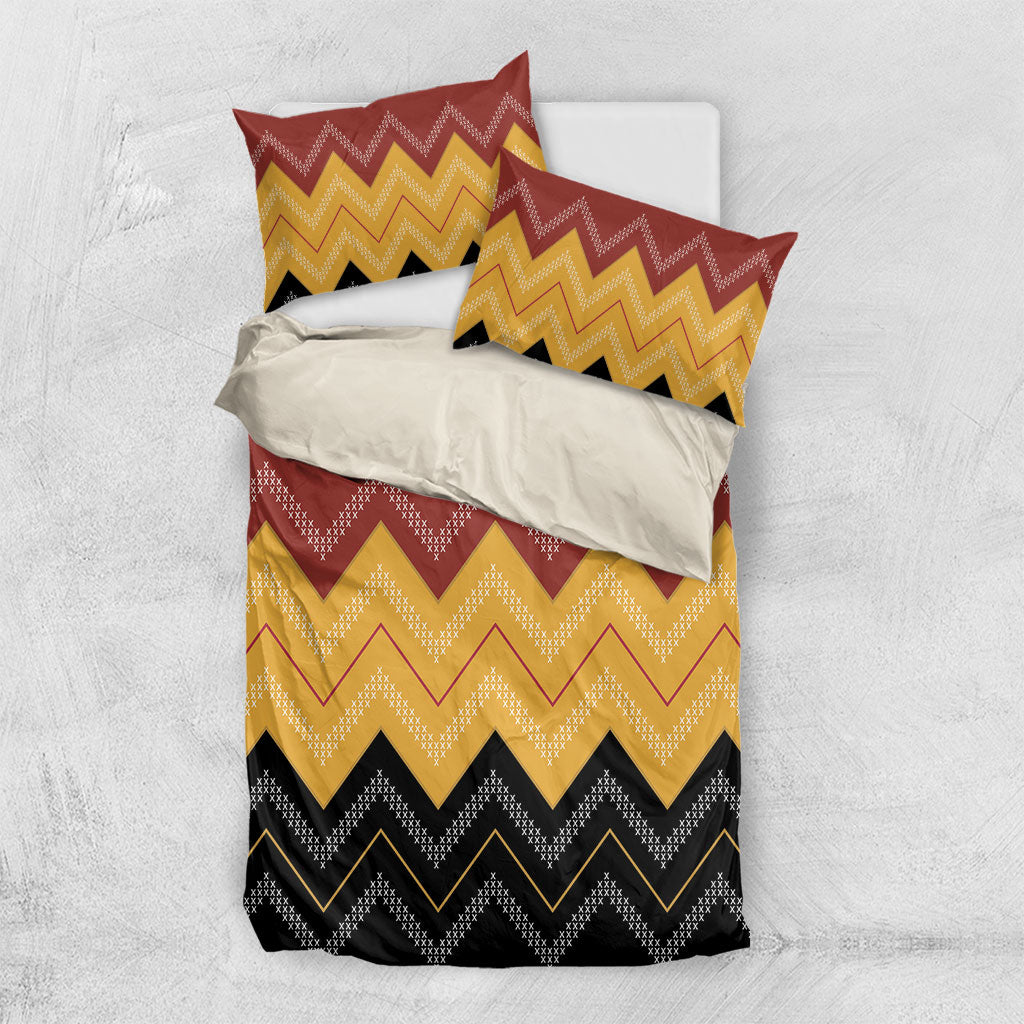 Kaokao Maori Tukutuku Inspired New Zealand Bedding Set