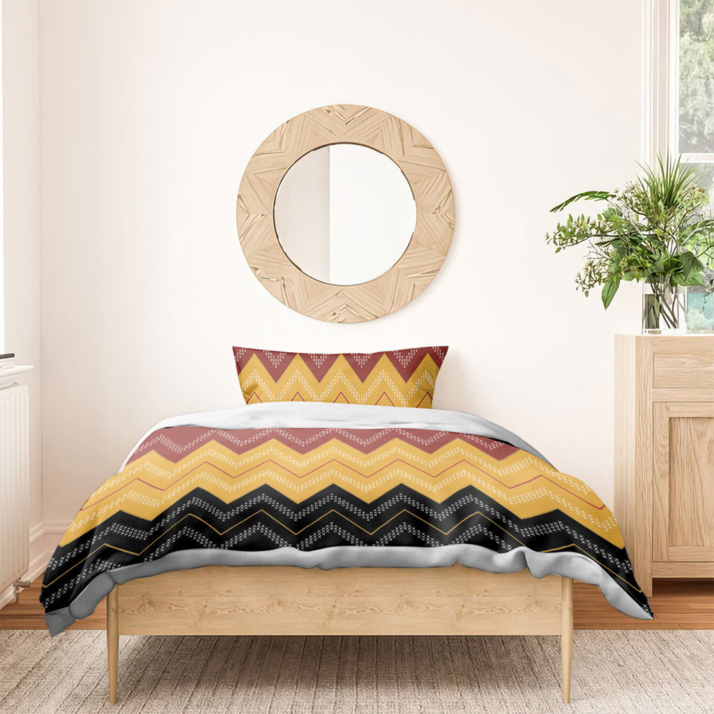 Kaokao Maori Tukutuku Inspired New Zealand Bedding Set