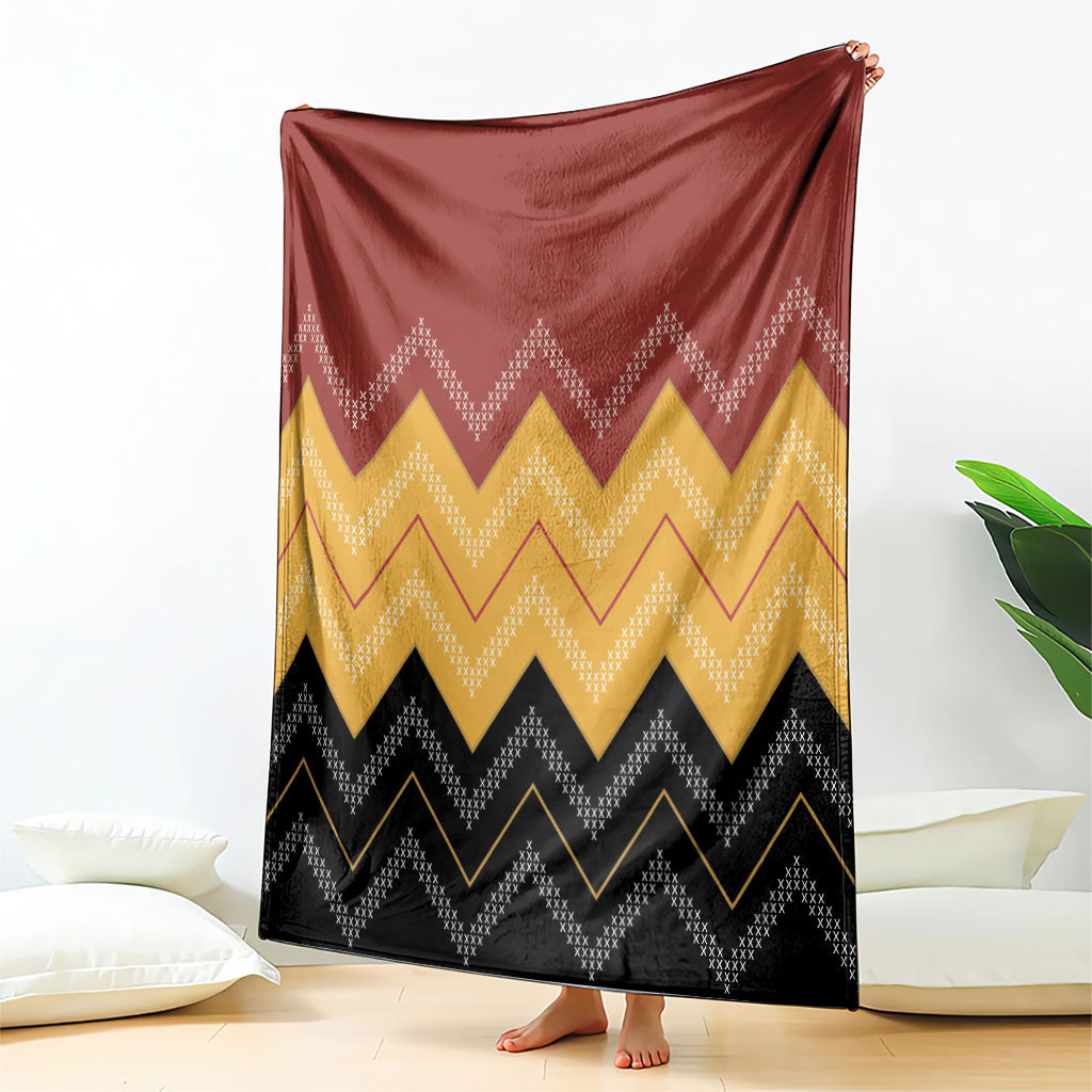 Kaokao Maori Tukutuku Inspired New Zealand Blanket